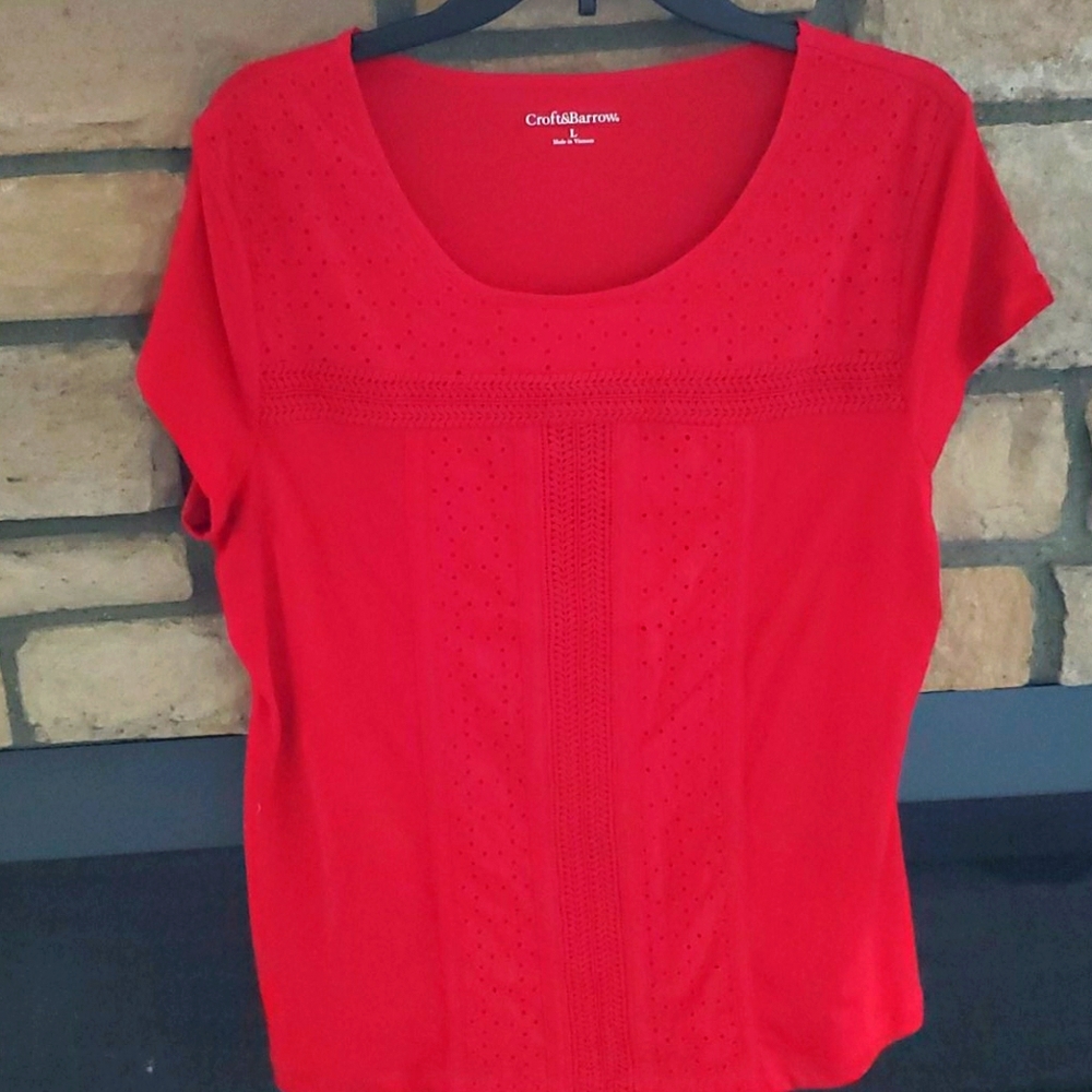 Like new red blouse
